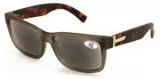 Large Men Tinted Square Reading Sunglasses - UV400 Protection Full Lens Reader