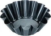 Ibili Brioche Mould Moka 21 cm, Rolled Steel Plate, Black, 21 x 21 x 7 cm