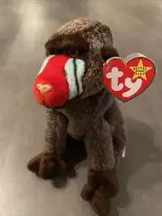 TY Cheeks the Beanie Baby, 1999. Tag errors, excellent condition