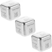 ERINGOGO 3pcs Food Decision Stainless Steel Multi Sided Food Decider for Anniversaries Weddings and Gatherings Present for