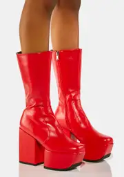 [Lamoda] Red Magnolia Platform Boots