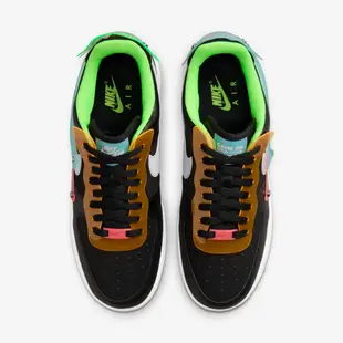 Nike Air Force 1 07 Lv8 [DO7085-011] 男女 休閒鞋 經典 AF1 夜光 電競 黑 27.5cm 黑/綠