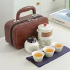 with Canister Kungfu Tea Set Ceramic Porcelain Teaware Business Gifts