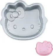 [CHEFMADE] Hello Kitty Cake Pan, 6-Inch Non-Stick Cat-Shaped Bakeware for Oven and Instant Pot Baking (Pink)