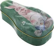 Cabilock Holiday Tins for Cookies Easter Wrapping Box Decorative Bunny Tinplate Box