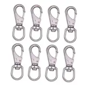 Stainless Steel Swivel Snap Hooks, 8 Pack (3.5 Inch) Heavy Flag Clips for