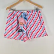 NEW Peter alexander womens pyjama shorts size L multicolour striped cotton108953