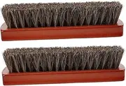 YOSADIER 2Pcs Horsehair Shoe Polishing Kit Durable Boot Brush for Cleaning and Buffing Ergonomic Design for Easy Use for Leather Shoes and Accessories