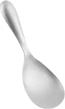 UTHCLO 1Pc Large Stainless Steel Rice Spoon Practical Cookware Utensil for Home Restaurant Use Rustproof Rice Spatula Ergonomic Design for Serving Rice Ramen Dishes