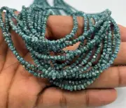 Blue Rough Loose Diamond Bead Natural Uncut Diamond Beads Strand For Jewellery