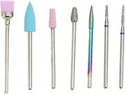 Professional Tungsten Steel Nail Drill Bit Set for Gel Polish Cuticle Removal at Nail Salon