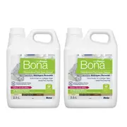 2x Bona 2.5L Hard Floor/Laminate Streak Free Deep Cleaner w/Hydrogen Peroxide
