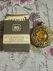 RARE Vintage 60s Max Factor Geminesse Intaglio Translucent Powder Compact NIB