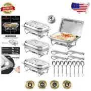Multi-Functional 8 Qt Buffet Chafing Dishes Set - Perfect for All Occasions