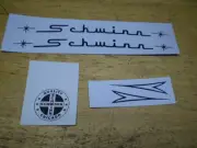 Schwinn Stingray & SR Fair Lady Lil Chik Bicycle Black Decal 3 Piece Frame Set