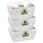 3x 8PK Lemon & Lime Clear Reusable 950ml Food Storage Container Rectangle w/ Lid