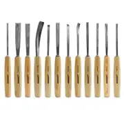 12 Piece Sparrow S12WCS CRV Wood Carving Chisel Set