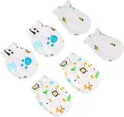 [FOMIYES] Scratch Face Cover Protective Gloves for Cartoon Design for Safe and Comfortable Wear for Home Use and Playtime