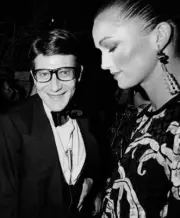 Yves Saint Laurent at Yves Saint Laurent "Opium" Perfume Launc - 1978 Old Photo