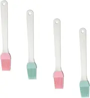 Toddmomy 4pcs Random Silicone Oil Brush Set BBQ Baking Brush for Kitchen Utensil