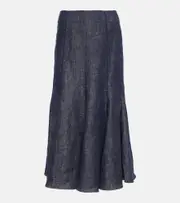[Gabriela Hearst] Gabriela Hearst Linen maxi skrit AU 8 blue
