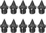 [uxcell] 10pcs Track Spikes 1/4 Inch Alloy Steel Lightweight Replacement Spikes for Sprint Short Running Track Shoes, Black
