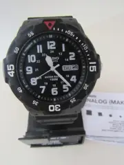 Casio Quartz Analog Black MRW-200H-9BVCF 100m Water Men's Watch-NEW OLD STOCK