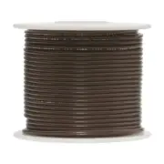 26 AWG Stranded Hook Up Wire, Brown, 100 ft, 0.0390" Dia, UL1429, 150V