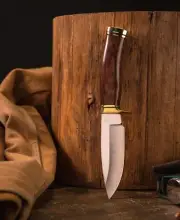 Fixed blade Russian knife, personalized knife, Yakut knife, hand forged knife.