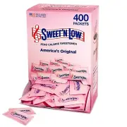 Zero Calorie Sweetener Packets, 400 Ct, Kosher & Gluten Free, Low Glycemic Index