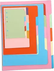 TEHAUX Loose-leaf Refills 5 Sets of A5 B5 A4 Indexed Paper for Student Notebooks Smooth Writing