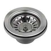 ACA Chrome Kitchen Bar Sink Waste Filter Strainer Drainer Stopper Plug 114/90mm Watermark