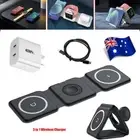 3 in 1 Foldable Wireless Fast Charger Dock Station 15W For iPhone Watch Android