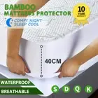 Mattress Protector Waterproof Bamboo Mattress Cover Underlay Mat Pad All Size AU