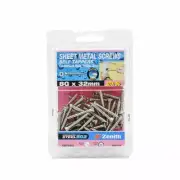 Zenith 8G x 32mm Stainless Steel Countersunk Head Sheet Metal Screws - 50 Pack