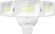 65W LED Flood Light Motion Sensor Outdoor, 6500Lm LED Security Light with Three