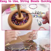 Wooden Bead Spinner Holder For Bracelet Making Thread Bead Spinner Kit For Jewelry Making Crafts