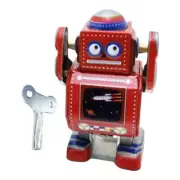 Clockworks Robot Figurine Windup Toy Collectible Gift Creative Office Desk