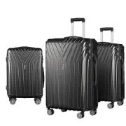Wanderlite 3Pc Luggage 20'' 24'' 28'' Trolley Suitcase Sets Travel Tsa Hard Case