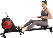 GarveeLife Rowing Machine,Magnetic Rowing Machine for Home,Dual Slide Rail with 350 LB Weight Capacity,32 Levels of Quiet Resistance,App Supported