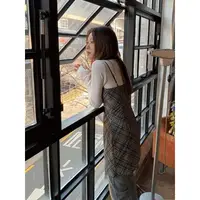 在飛比找蝦皮商城優惠-【Codibook】韓國 DAILYJOU 細肩帶緞面洋裝迷