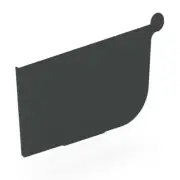 VIC NEW Stratco Quad Gutter 125 Stop End Gun Metal Grey
