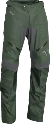 THOR 2901-10451 Terrain Over-the-Boot Pants - Army Green/Charcoal - 28