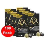L'or Espresso Onyx Intensity 12 Coffee Capsules 100 Pack
