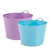 在飛比找Yahoo奇摩購物中心優惠-TAURUS 多功能軟式泡澡桶組 特大紫+大藍 (宥勝推蔫 