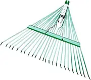 Generic Garden Leaf Rake Head Directly Replace Easy Installation Versatile Fallen Leaves Rake Gardening Tool for Lawn Flowers Bed