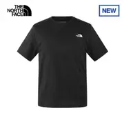 The North Face北面男款黑色吸濕排汗透氣休閒短袖T恤｜89QVJK3