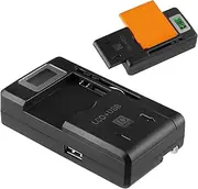 Camera Battery Charger | Portable Digital Camera Charging Station | Humanized Black Battery Slim USB Charger, Wall Charger Replacement for Hand Held Game Devices