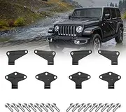 4 Door Hinges for Jeep Wrangler 2007-2018 JK JKU Unlimited Rubicon Sahara OEM Replacement (Interior Door Hinges)