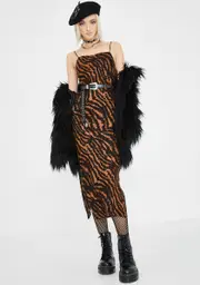 [Dolls Kill] Animal Quincy Midi Dress